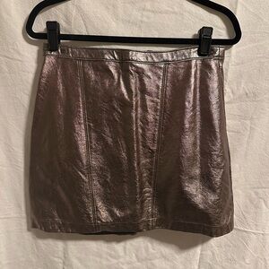 Abercrombie & Fitch Metallic Brown Mini Skirt Size M